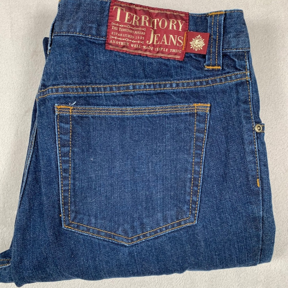 Territory Ahead Territory Jeans Mens 34x32 Blue Straight Leg Denim Pants